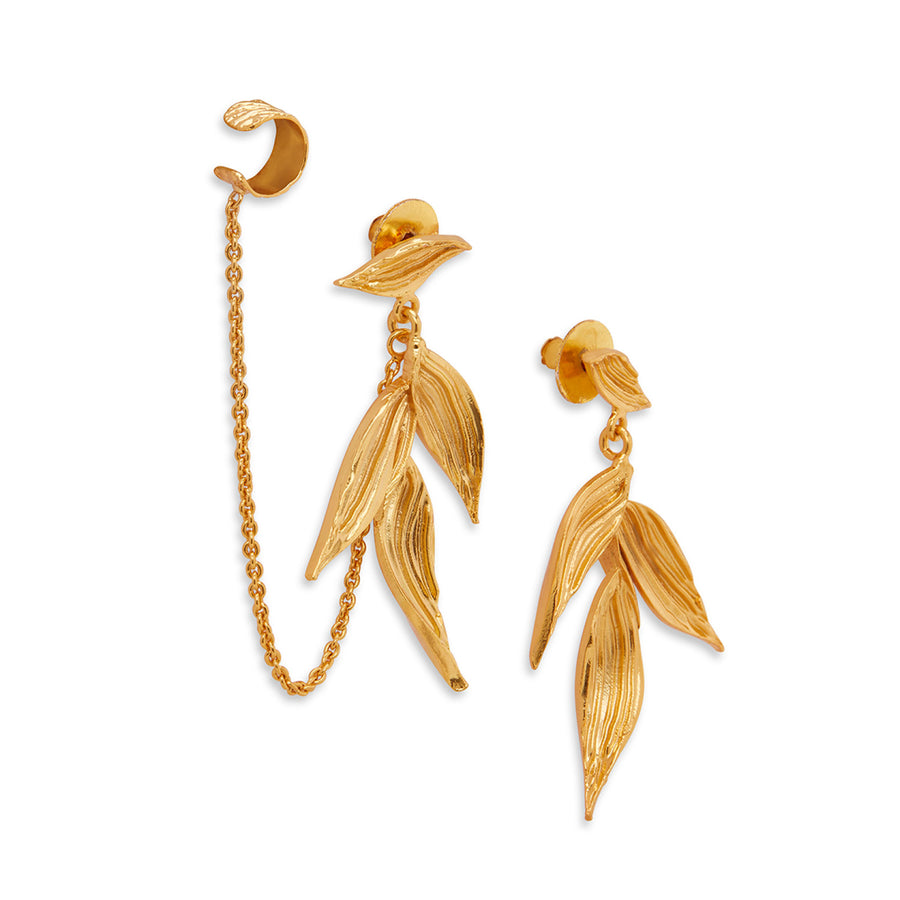 22k Gold Plated Brass Isaro Mini Earrings