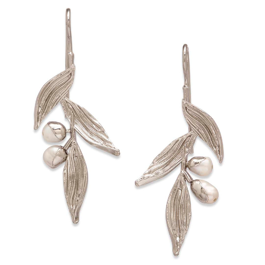 white baroque pearl haya earrings