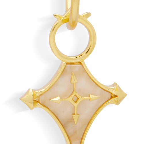 CRUZ EARRINGS - DBJ International 22k Gold Plated
