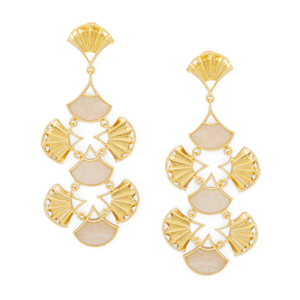 PANKHA EARRINGS - DBJ International 22k Gold Plated