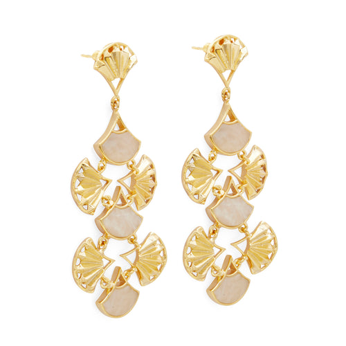 PANKHA EARRINGS - DBJ International 22k Gold Plated