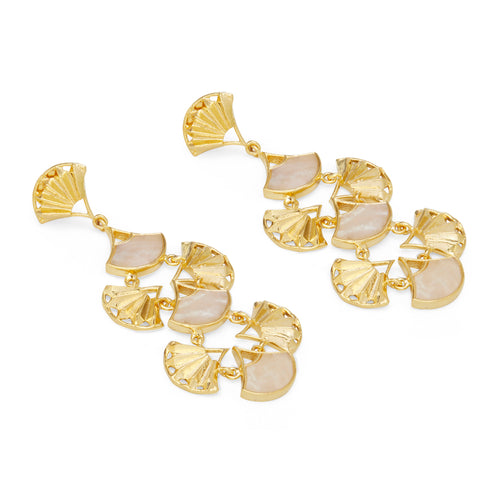PANKHA EARRINGS - DBJ International 22k Gold Plated