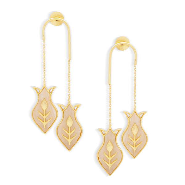 AMPHORA EARRINGS - DBJ International 22k Gold Plated