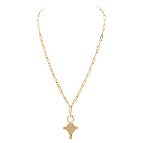 CRUZ NECKLACE - DBJ International 22k Gold Plated