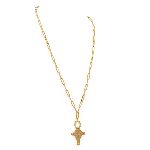 CRUZ NECKLACE - DBJ International 22k Gold Plated