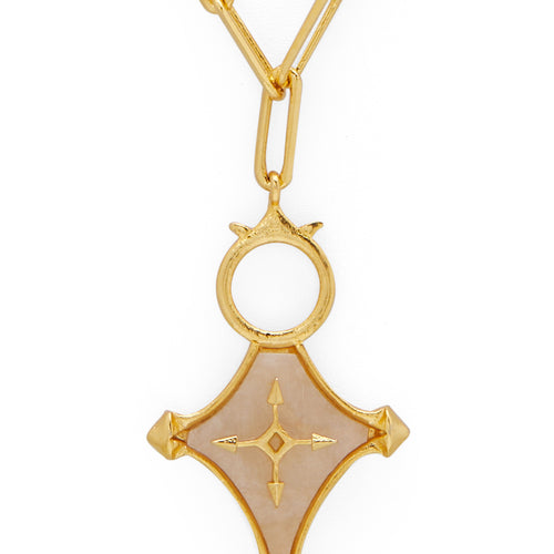 CRUZ NECKLACE - DBJ International 22k Gold Plated