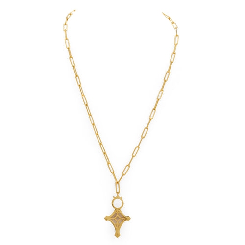 CRUZ NECKLACE - DBJ International 22k Gold Plated