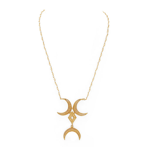 NOOR NECKLACE - DBJ International 22k Gold Plated