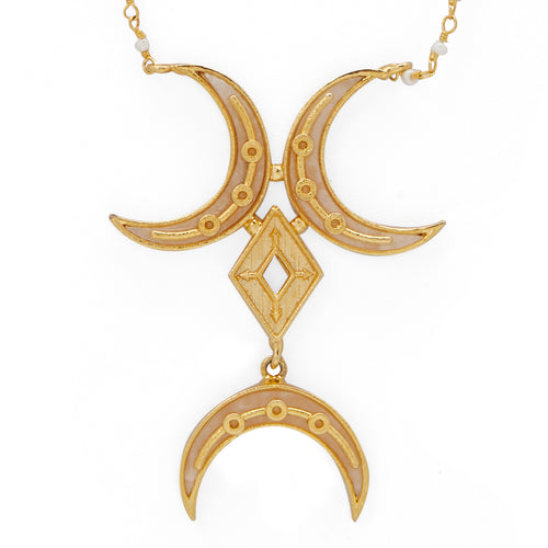 NOOR NECKLACE - DBJ International 22k Gold Plated