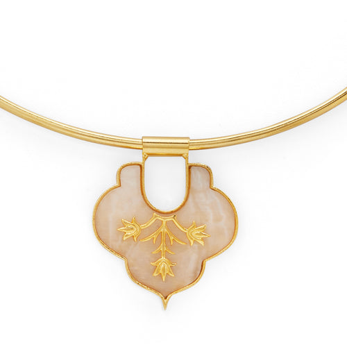 MOSAIC CHOKER - DBJ International 22k Gold Plated
