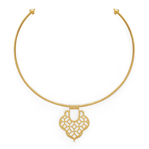 MOSAIC CHOKER - DBJ International 22k Gold Plated