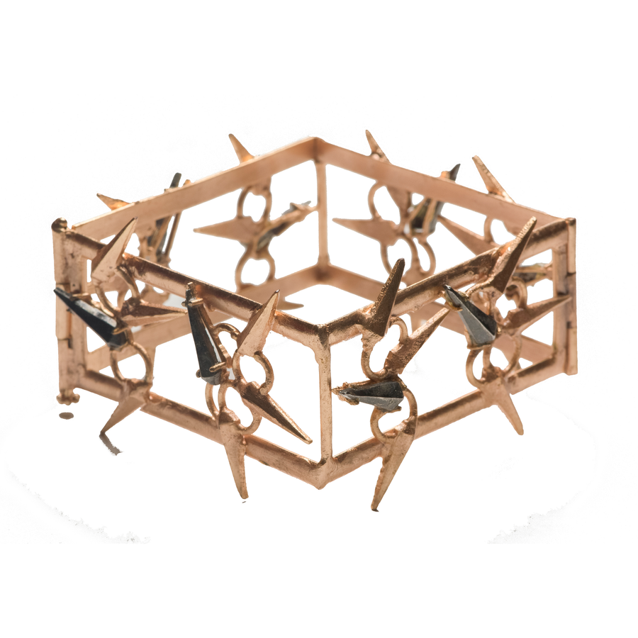 YATTA SQUARE CUFF - DBJ International Rose Gold Plated / 2.6