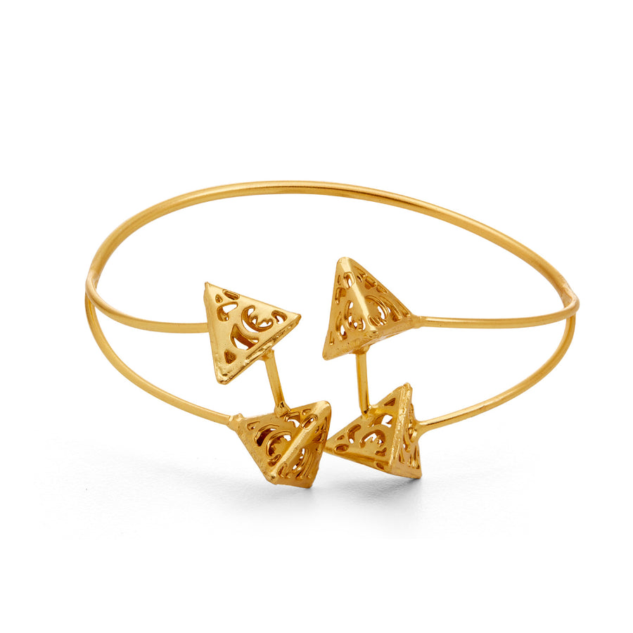 MEHR CUFF - DBJ International 22k Gold Plated / Adjustable