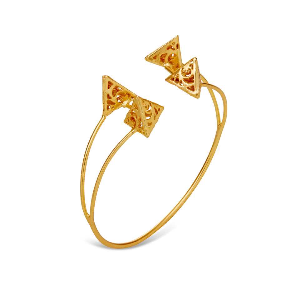 MEHR CUFF - DBJ International 22k Gold Plated / Adjustable