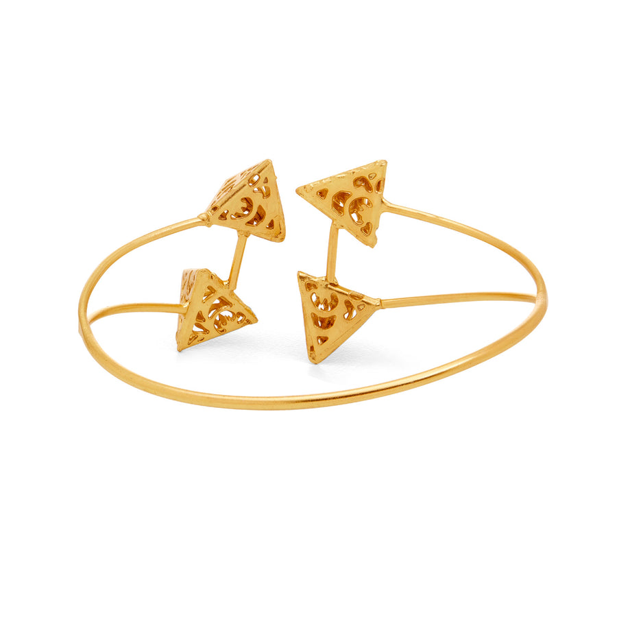 MEHR CUFF - DBJ International 22k Gold Plated / Adjustable