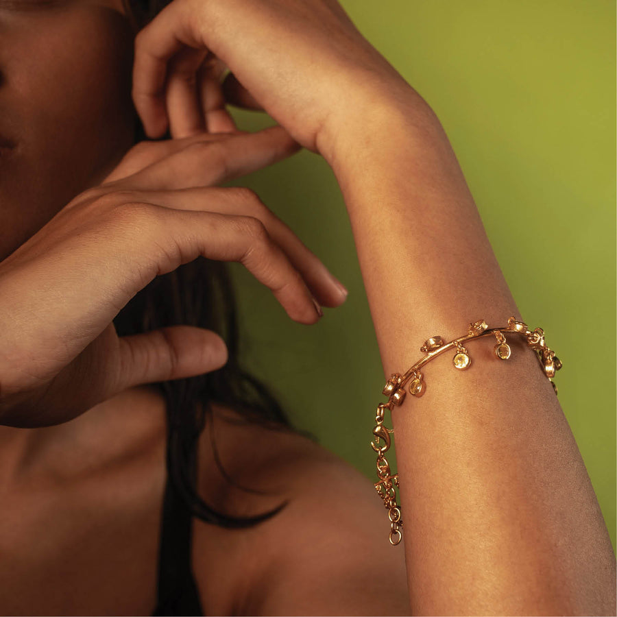 KANDI MINI BRACELET - DBJ International 22k Gold Plated / Adjustable