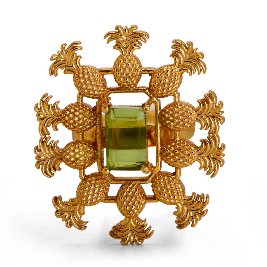 PINA RING - DBJ International 22k Gold Plated / Adjustable