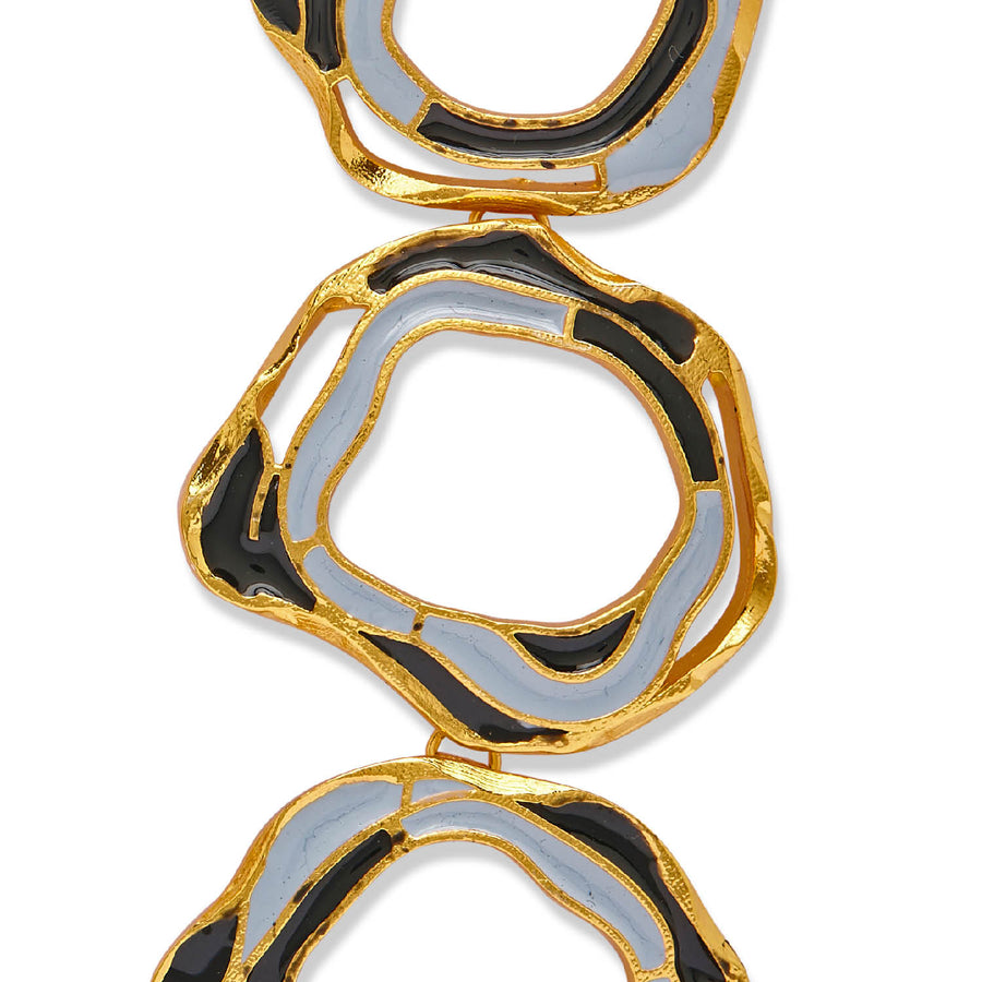 gold occasion aqua earrings