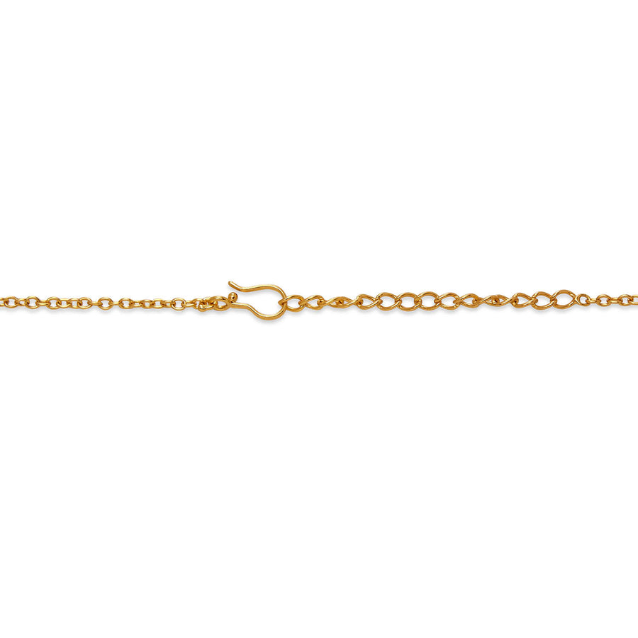 gold plated initial gaia necklace