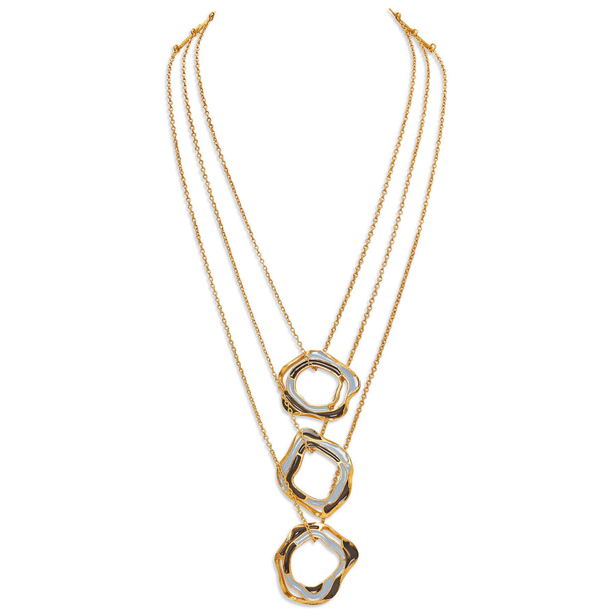 Aqua layered necklace Design