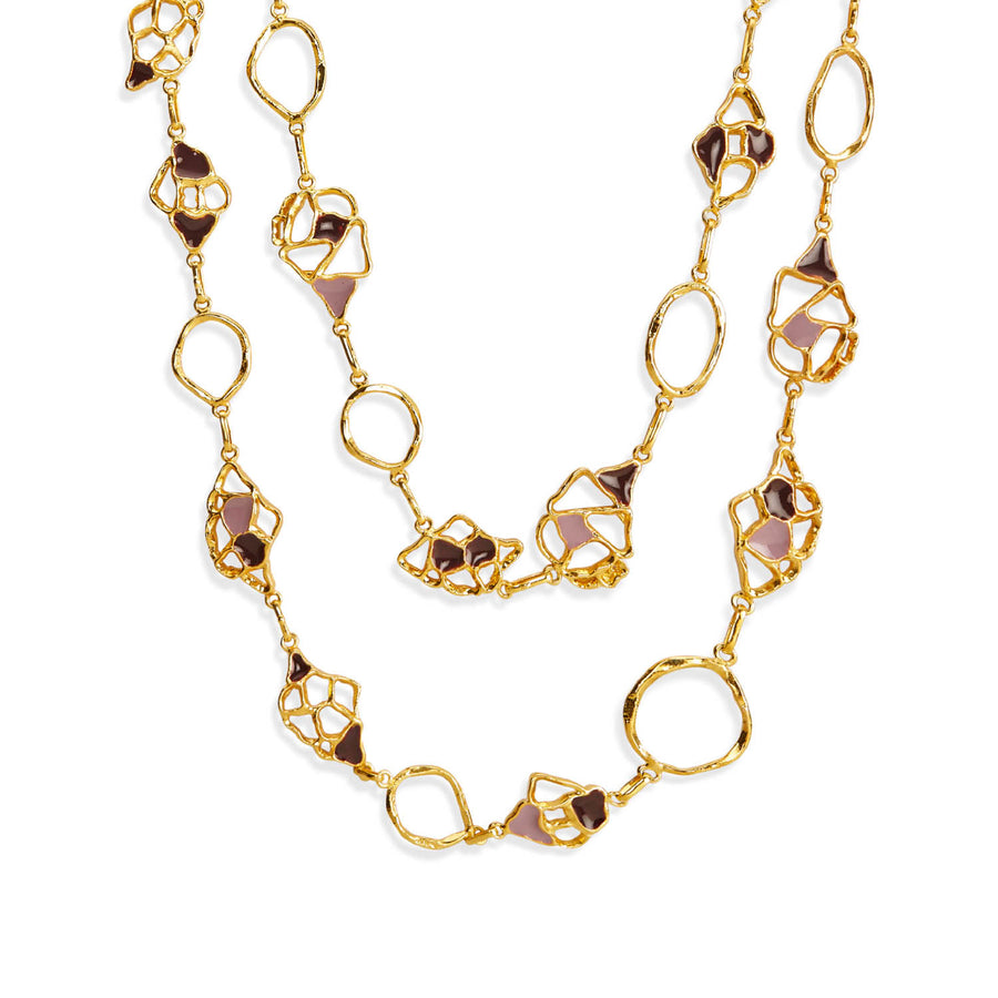  Gold Brass Mavi Maxi Necklace