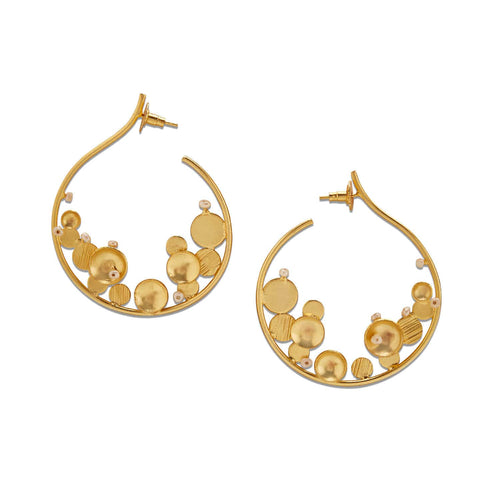AERO HOOPS - DBJ International 22k Gold Plated
