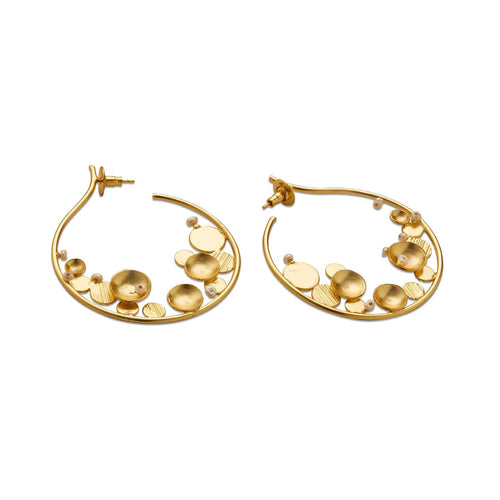 AERO HOOPS - DBJ International 22k Gold Plated