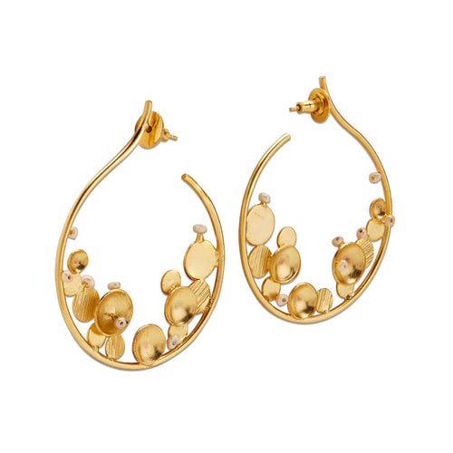 AERO HOOPS - DBJ International 22k Gold Plated