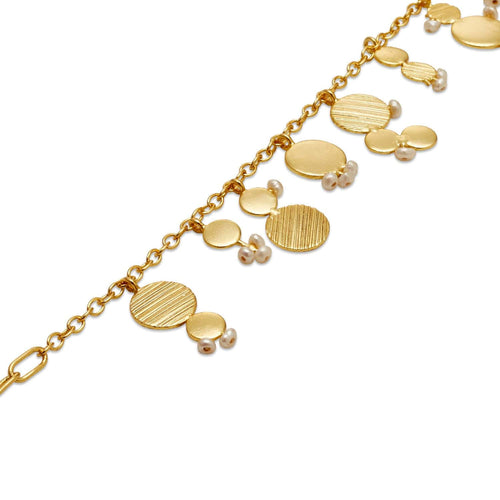 AFEFE CHARM BRACELET - DBJ International 22k Gold Plated / Adjustable