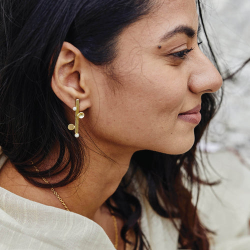 VAARA MINI STUDS - DBJ International 22k Gold Plated
