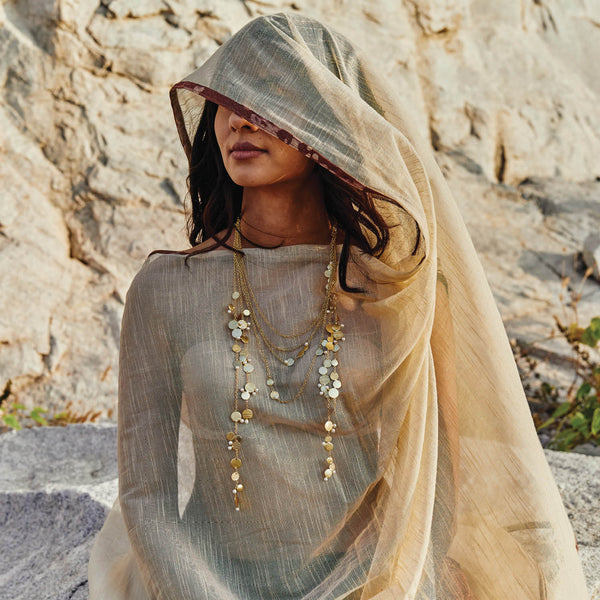 AIRE LAYERED NECKLACE - DBJ International 22k Gold Plated