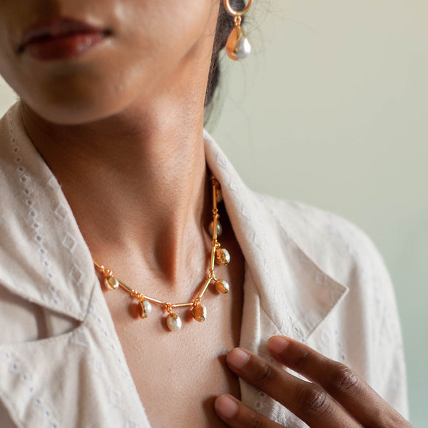 ASARA NECKLACE - DBJ International 22k Gold Plated