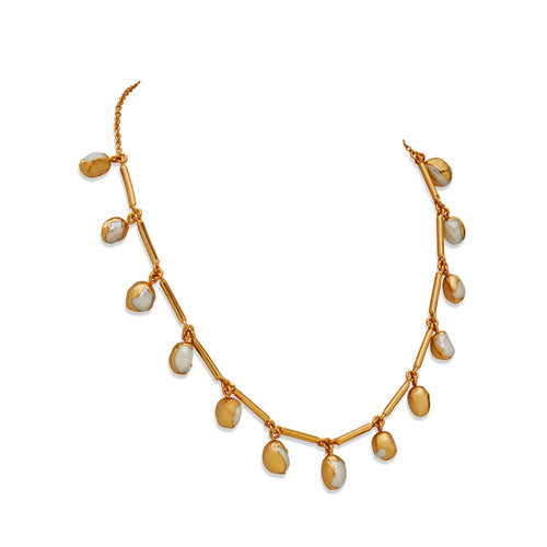 ASARA NECKLACE - DBJ International 22k Gold Plated