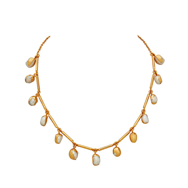 ASARA NECKLACE - DBJ International 22k Gold Plated