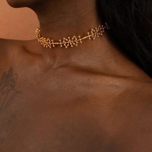AURO CHOKER - DBJ International 22k Gold Plated