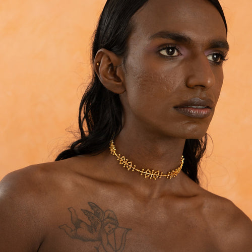 AURO CHOKER - DBJ International 22k Gold Plated