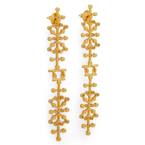 AURO EARRINGS - DBJ International 22k Gold Plated