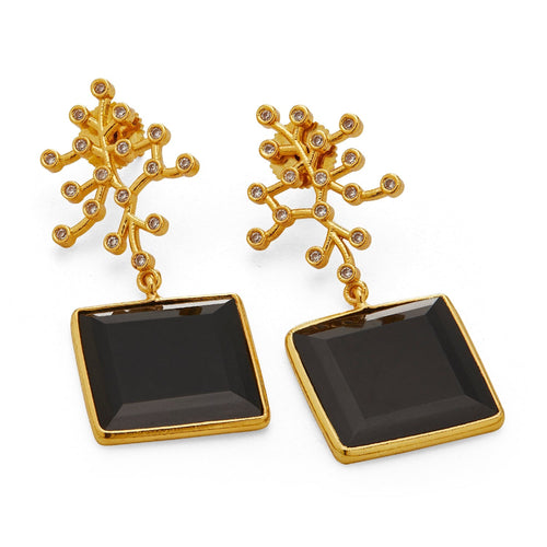 BLANCO EARRINGS - DBJ International 22k Gold Plated