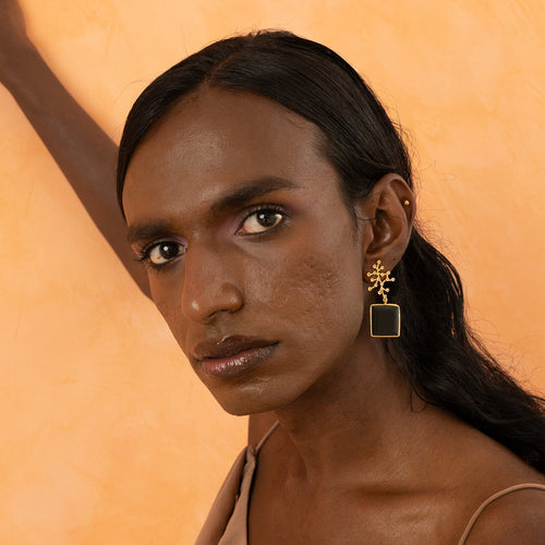 BLANCO EARRINGS - DBJ International 22k Gold Plated