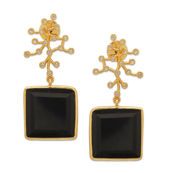 BLANCO EARRINGS - DBJ International 22k Gold Plated
