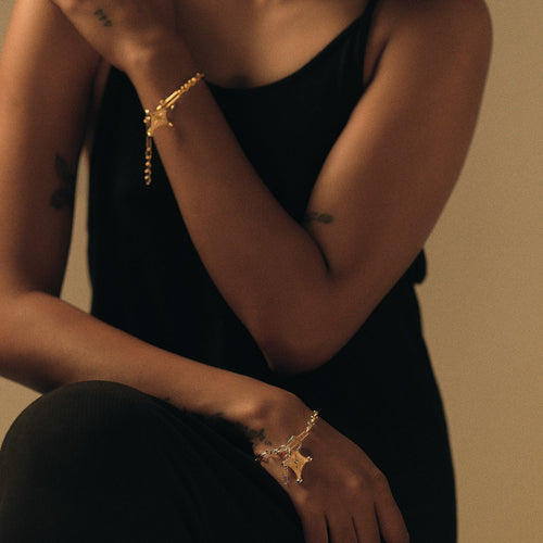 CRUZ BRACELET - DBJ International 22k Gold Plated
