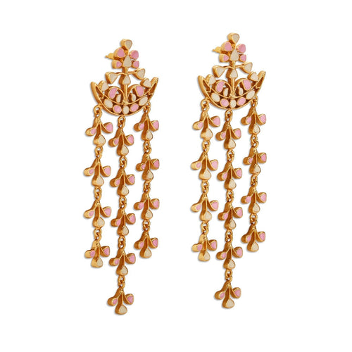EURI CHANDELIERS - DBJ International 22k Gold Plated / Pink & White