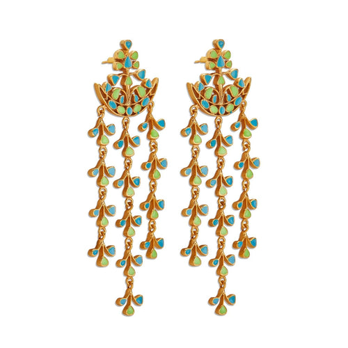 EURI CHANDELIERS - DBJ International 22k Gold Plated / Pink & White