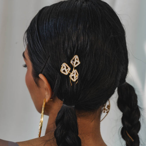 FARI HAIR PIN - DBJ International 22k Gold Plated