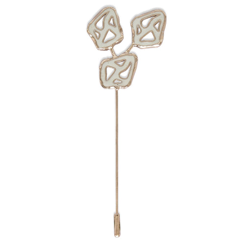 FARI POCKET PIN - DBJ International White Rhodium Plated