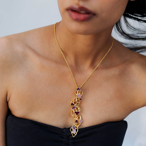 GAIA NECKLACE - DBJ International 22k Gold Plated