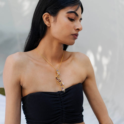 GAIA NECKLACE - DBJ International 22k Gold Plated