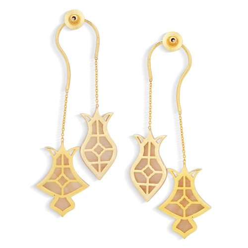 HAMSA EARRINGS - DBJ International 22k Gold Plated
