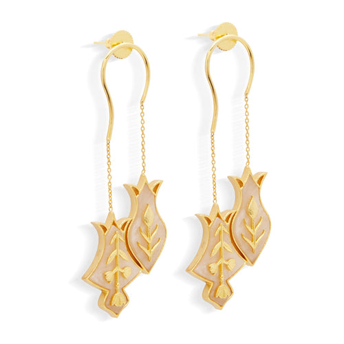 HAMSA EARRINGS - DBJ International 22k Gold Plated