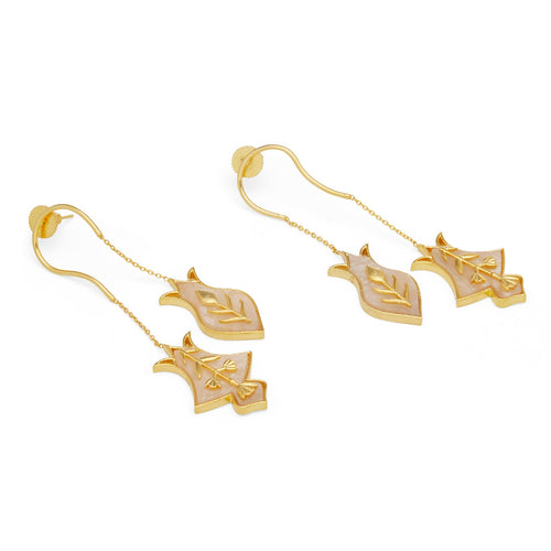 HAMSA EARRINGS - DBJ International 22k Gold Plated